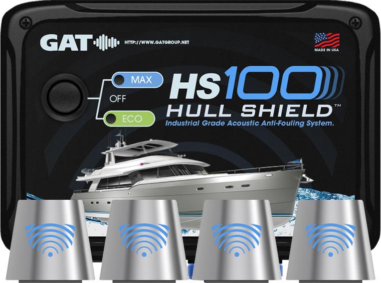 Hull Shield HS10 Ultrasonic Boat Hull Bottom Antifouling System for Hulls