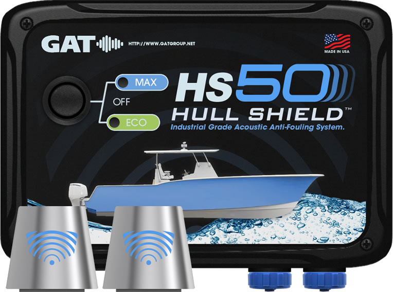 Hull Shield HS50 Ultrasonic Boat Hull Bottom Antifouling System for Hulls
