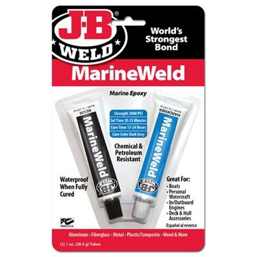 J-B Weld 8272 MarineWeld Marine 2-Part Epoxy / Twin Tube - 2 OZ - Hull  Shield