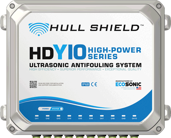Hull Shield HDY-10 Ultrasonic Antifouling for yachts.